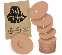 MySweetStitch FreeStyle Libre 3/3 Plus Overpatch - 25x patchs de fixation ronds, maintien extra fort sur le capteur, imperméable & doux pour la peau, hypoallergénique, Made in Germany, Beige