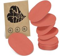 MySweetStitch - Lot de 10 pansements universels à capteur ovale, pour Freestyle Libre 3, Dexcom G7, Omnipod et plus encore, imperméables, respirants, doux pour la peau, corail
