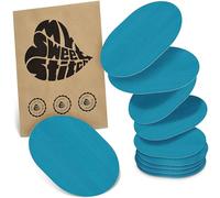 MySweetStitch - Lot de 10 pansements universels ovales avec capteur pour Freestyle Libre 3, Dexcom G7, Omnipod et plus encore, imperméables, respirants, doux pour la peau, bleu pétrole