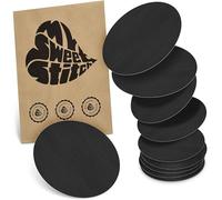 MySweetStitch - Lot de 10 pansements universels ronds avec capteur pour Freestyle Libre 3, Dexcom G7, Omnipod et plus encore, imperméables, respirants, doux pour la peau, noirs