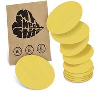 MySweetStitch - Lot de 10 pansements universels ronds avec capteur pour Freestyle Libre 3, Dexcom G7, Omnipod et plus encore, imperméables, respirants, doux pour la peau, jaunes
