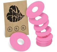 MySweetStitch Ringpatch cathéter Small - 10x patchs de fixation ronds pour sets de perfusion, maintien fort autour du cathéter, imperméable & doux pour la peau, hypoallergénique, Made in Germany, Pink