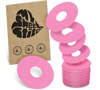 MySweetStitch Ringpatch cathéter Small - 25x patchs de fixation ronds pour sets de perfusion, maintien fort autour du cathéter, imperméable & doux pour la peau, hypoallergénique, Made in Germany, Pink