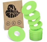MySweetStitch Ringpatch cathéter Small - 25x patchs de fixation ronds pour sets de perfusion, maintien fort autour du cathéter, imperméable & doux pour la peau, hypoallergénique, Made in Germany, Lime