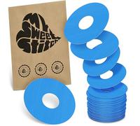MySweetStitch Ringpatch cathéter Small - 25x patchs de fixation ronds pour sets de perfusion, maintien fort autour du cathéter, imperméable & doux pour la peau, hypoallergénique, Made in Germany, Blue