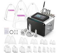 MYSWEETY Machine de thérapie sous vide multifonction 3 en 1 - Machine professionnelle de soins de la peau du visage avec pistolet pulvérisateur - Accessoire de beauté pour salon ou maison (0-80 cmHg |