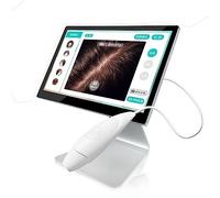 MytaYt Analyseur de cheveux, scanner capillaire professionnel, grand écran haute définition de 36,1 cm, détection de spectre, grossissement 200x, plate-forme de gestion des utilisateurs, pour test de