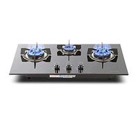 MytaYtGas hob, built-in 3-flame gas hob, made of tempered glass, 4.0 kW gas hob with thermocouple protection, 30.7 x 17.7 inches, liquefied gas