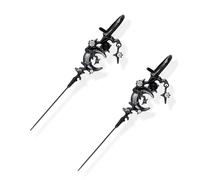Myth of The Moon Hypoallergenic Ear Hook Piercing Earrings - Creative Star Moon Earring Lightweight Comfort for Sensitive Ears Gifts Best Friend (B)