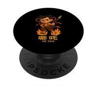 Mythe Chinois Nezha Lotus Hero PopSockets PopGrip Adhésif