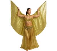 Mythe égyptien Carnaval Cape Pharaon Couverture Divine Cape Majestueuse Vêtements Mardi Gras Costume Or Brillant Antique Élégance, Couleur : Or