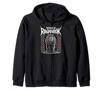 Mythe Norse Fenrir Wolf The Howl of Ragnarok Viking Spirit Sweat à Capuche