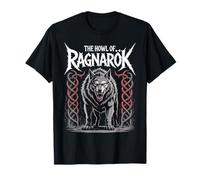 Mythe Norse Fenrir Wolf The Howl of Ragnarok Viking Spirit T-Shirt