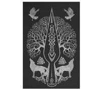 Mythe Viking Puzzle Enfants 1000pcs, Puzzles en Bois- Kit Bricolage Relax Jeux pour Adolescents Et Adultes Cadeaux 78×53cm