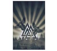 Mythe Viking Puzzles en Bois 1000 Pièces pour Adultes, Poster Jigsaw Puzzle, Design Unique Jouet Éducatif pour Adolescents Et Enfants Idée Cadeau （78×53cm）