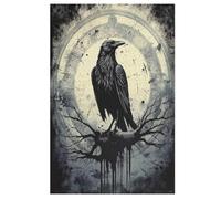 Mythe Viking Puzzles en Bois Adultes Et Adolescents 1000 Pieces Enfants Puzzle Décoration Mur Moderne Art Jouets Cadeau Intéressants 78×53cm