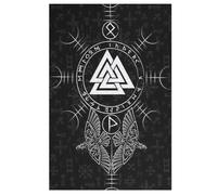 Mythe Viking Puzzles en Bois Adultes Et Adolescents 1000 Pieces EnfFourmis Puzzle Décoration Mur Moderne Art Jouets Cadeau IntéressFourmis 78×53cm