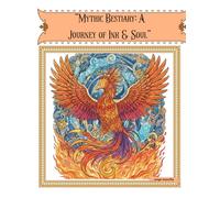 "Mythic Bestiary: A Journey of Ink & Soul": "Unleash the Power of 25 Legendary Beasts: An Anti-Stress Adult Coloring Book Featuring Mythical Creatures ... Animals for Relaxation and Mindfulness."