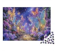 Mythic Purple Butterfly Puzzle Puzzle De 1000 Pièces Jouet De Défi pour Adultes Puzzle Impossible Jeu Éducatif Familial Cadeau De Décoration Intérieure 38x26cm/1000pcs