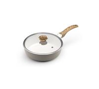 Mythic - Sauteuse 24 cm avec revêtement en céramique blanche et couvercle