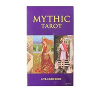 Mythic Tarot Deck, Party Board Deck, 78 feuilles de cartes de tarot, outil de divination pour débutants, 4,06 x 2,36 pouces, ensemble anglais complet pour l'école, le camping, les activités d'équipe,