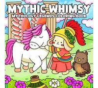 Mythic Whimsy: Cute Legendary Tales Coloring Book for Adults and Teens featuring Iconic Deities, Legendary Warriors, and Magical Creatures from World Mythology