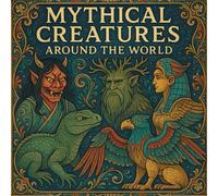 Mythical Creatures Around the World: 45 Intricate Mythical Creatures from Global Folklore - A Fantasy Coloring Book for Adults Seeking Creativity, Calm, and Cultural Discovery | Great for Gifts