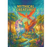 Mythical Creatures Coloring Book for Adults: 50 Unicorns, Griffins, Dragons and Phoenixes, One Per Page