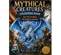 Mythical Creatures Colouring Book / A Fun Coloring Book for Kids, Teens & Adults: 58 Pages Filled With Dragons, Unicorn, Mermaids, Phoenixe, Griffin & Many More Fantasy Beasts to Color