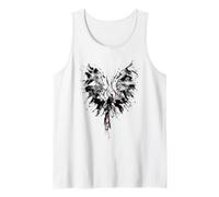 Mythical Phoenix Bird Rise from Ashes Watercolor Graphic Débardeur
