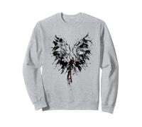 Mythical Phoenix Bird Rise from Ashes Watercolor Graphic Sweatshirt