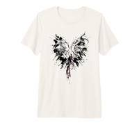 Mythical Phoenix Bird Rise from Ashes Watercolor Graphic T-Shirt Haut de Gamme