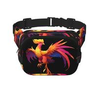 Mythical Phoenix Sac banane multifonction imprimé unisexe tendance Sac à bandoulière Sac de rangement de sport de voyage