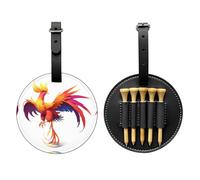 Mythical Phoenix Sac de rangement pour tee de golf Noir - Facile à transporter et plus efficace pour jouer au golf