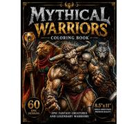 MYTHICAL WARRIORS: Coloring Book. Epic Fantasy Creatures and Legendary Beast Warriors for Adults and kids