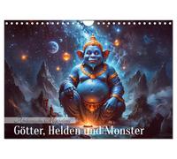 Mythologie africaine - Dieux, héros et monstres, Version française (Calendrier mural 2026 DIN A4 portrait), Calendrier CALVENDO mensuel