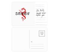 Mythologie animale Dragon ailé East West Carte postale pour anniversaire de mariage