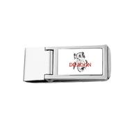 Mythologie animale dragon occidental dragon occidental pince à billets mince support en acier inoxydable portefeuille de poche