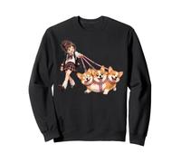 Mythologie Corgi à Trois têtes Fantaisie cœurs Mignons Saint-Valentin Sweatshirt
