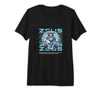Mythologie du Dieu Grec Zeus Thunderbolt T-Shirt Haut de Gamme