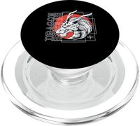 Mythologie du dragon - Esthétique urbaine audacieuse PopSockets PopGrip pour MagSafe
