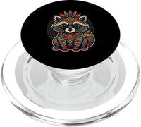 Mythologie du Raton Laveur Mexicain aztèque Maya, Art indigène PopSockets PopGrip pour MagSafe