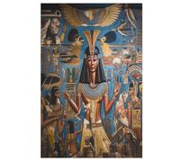 mythologie égyptienne Puzzles De 1000 Pièces, Puzzle pour Adultes, Puzzle Impossible, Puzzle en Bois, Jeu D'adresse pour Toute La Famille, Puzzle pour Enfants, (78×53cm)