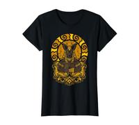 Mythologie égyptienne Pyramide égyptienne Ancienne T-Shirt Graphique avec Valeur, Femme, Noir, XL
