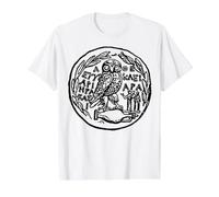 Mythologie Grecque Athéna Déesse Athénienne Athènes Chouette Cadeau T-Shirt Graphique avec Valeur