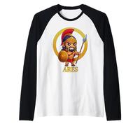 Mythologie Grecque Mignonne Dieu Ares Grèce Antique Chibi Manche Raglan
