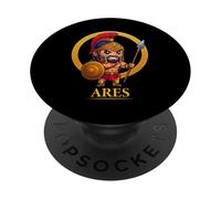 Mythologie Grecque Mignonne Dieu Ares Grèce Antique Chibi PopSockets PopGrip Adhésif