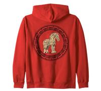Mythologie Grecque Odyssée Histoire Grecque Cheval de Troie recque Sweat à Capuche