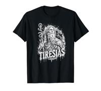 Mythologie Grecque Tiresias Prophète Aveugle Oracle T-Shirt Graphique avec Valeur