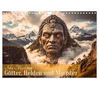 Mythologie inca - dieux, héros et monstres, Version française (Calendrier mural 2026 DIN A4 portrait), Calendrier CALVENDO mensuel